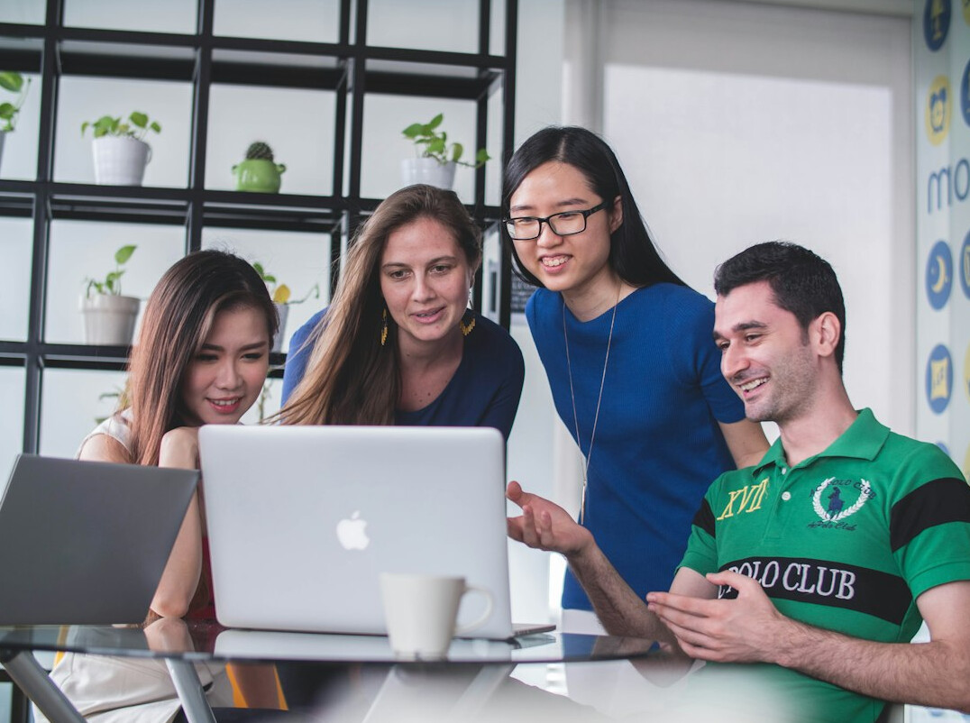 group of students learning together
