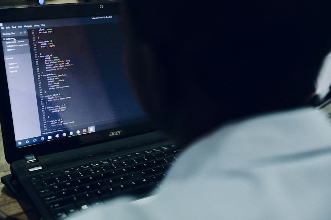 student learning programming